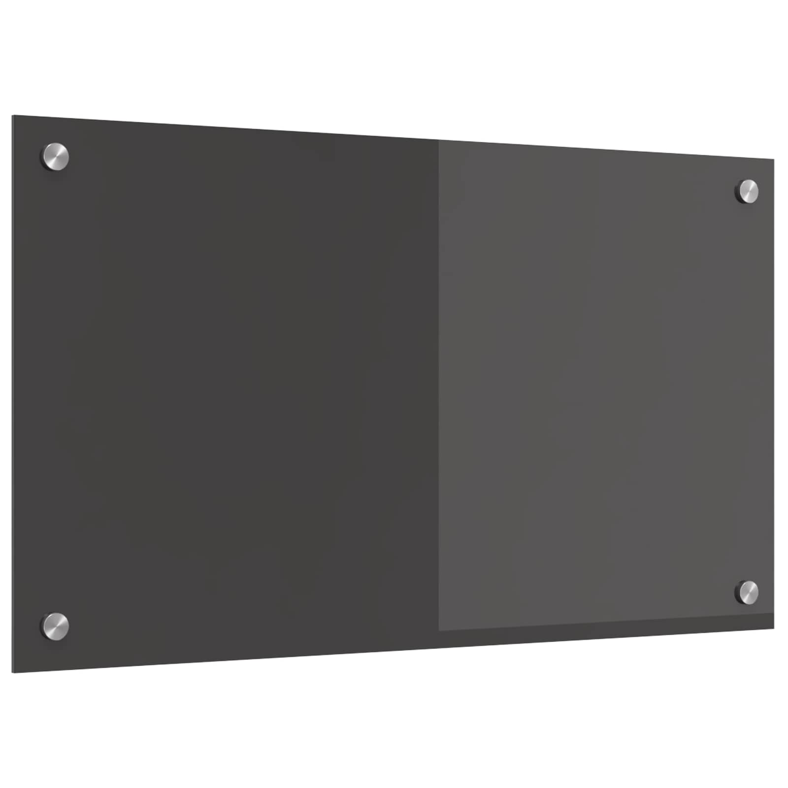 Virtuvės atbraila Tamsiai pilka 70 x 40 cm grūdintas stiklas