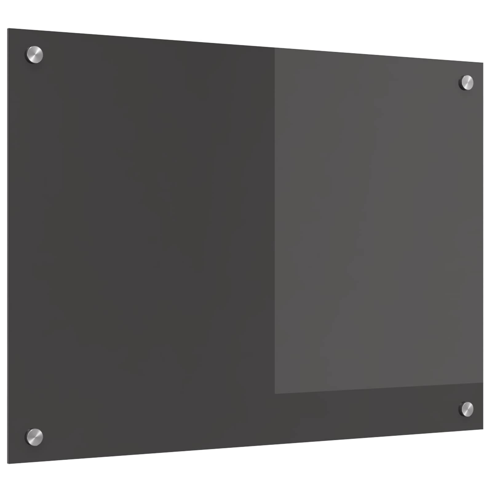 Virtuvės atbraila Tamsiai pilka 70 x 50 cm grūdintas stiklas