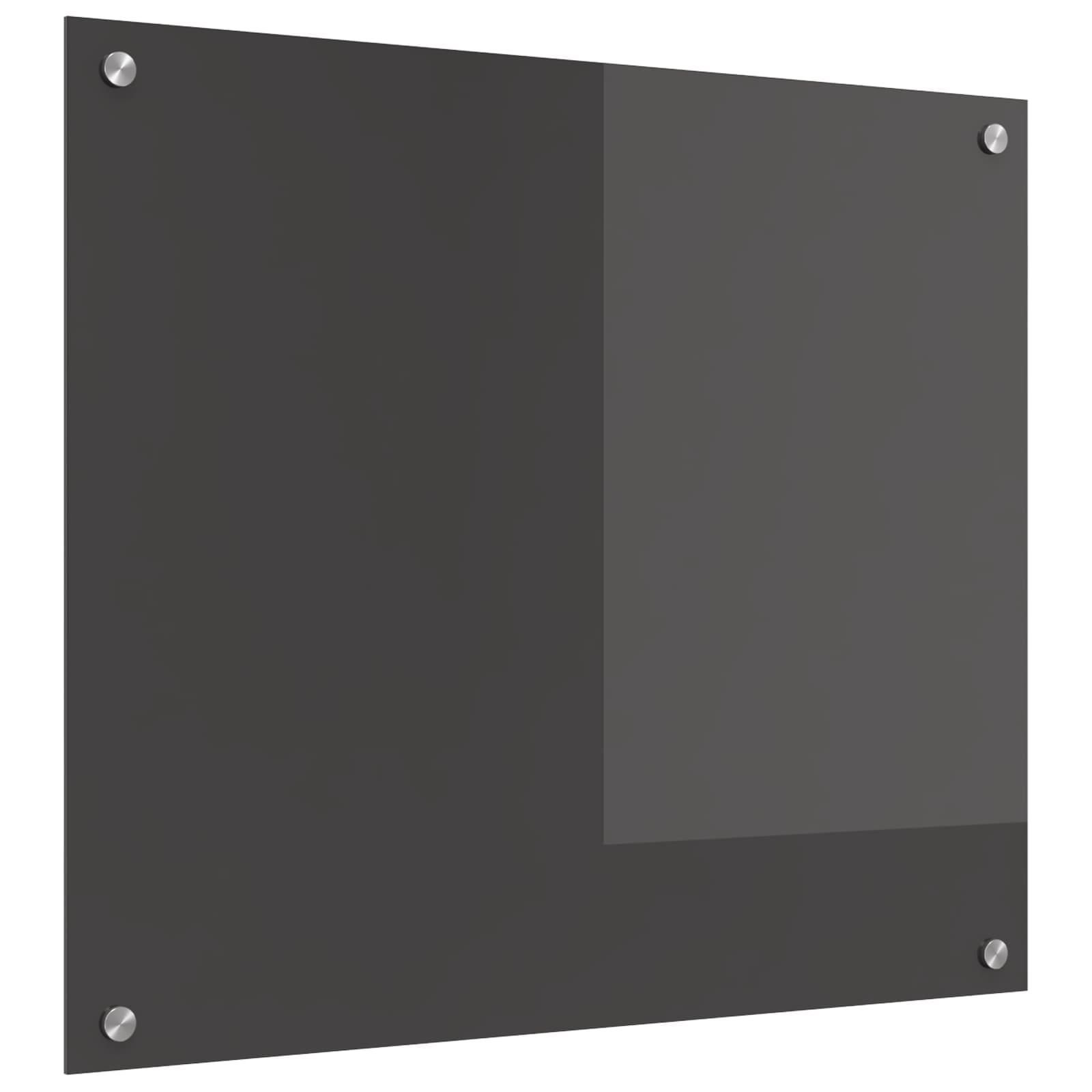 Virtuvės atbraila Tamsiai pilka 70 x 60 cm grūdintas stiklas