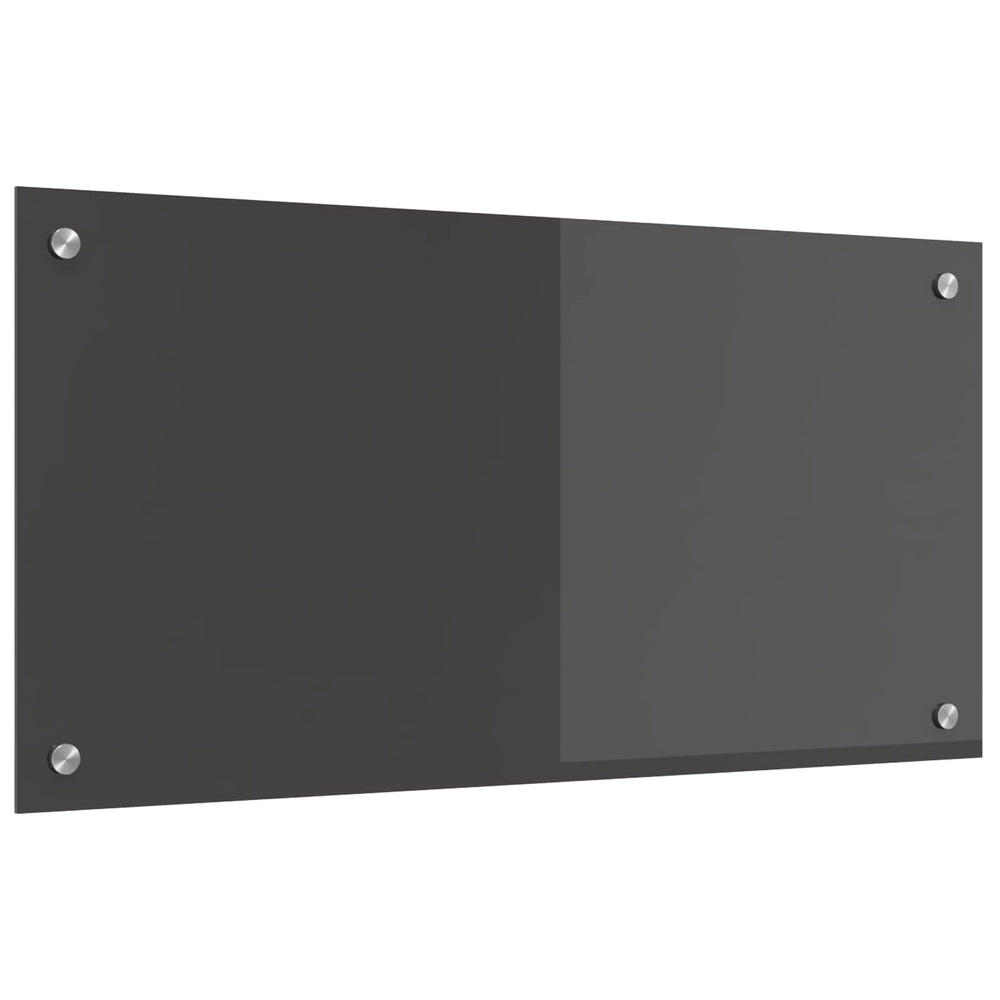 Virtuvės atbraila Tamsiai pilka 80 x 40 cm grūdintas stiklas