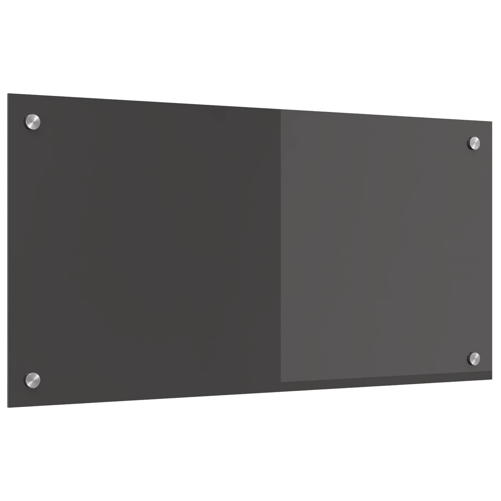 Virtuvės atbraila Tamsiai pilka 80 x 40 cm grūdintas stiklas