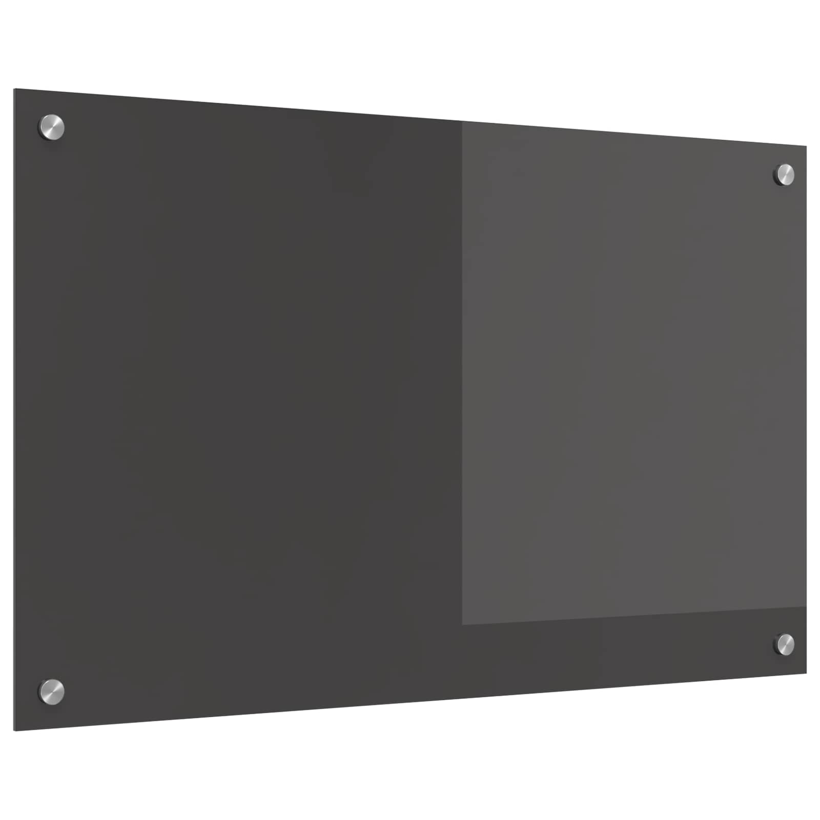 Virtuvės atbraila Tamsiai pilka 80 x 50 cm grūdintas stiklas