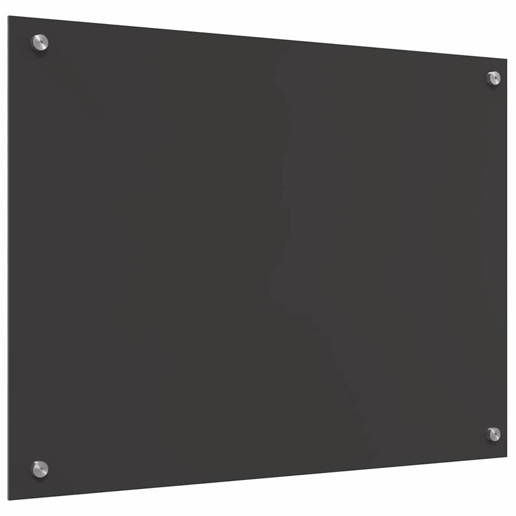 Virtuvės atbraila Tamsiai pilka 80 x 60 cm grūdintas stiklas