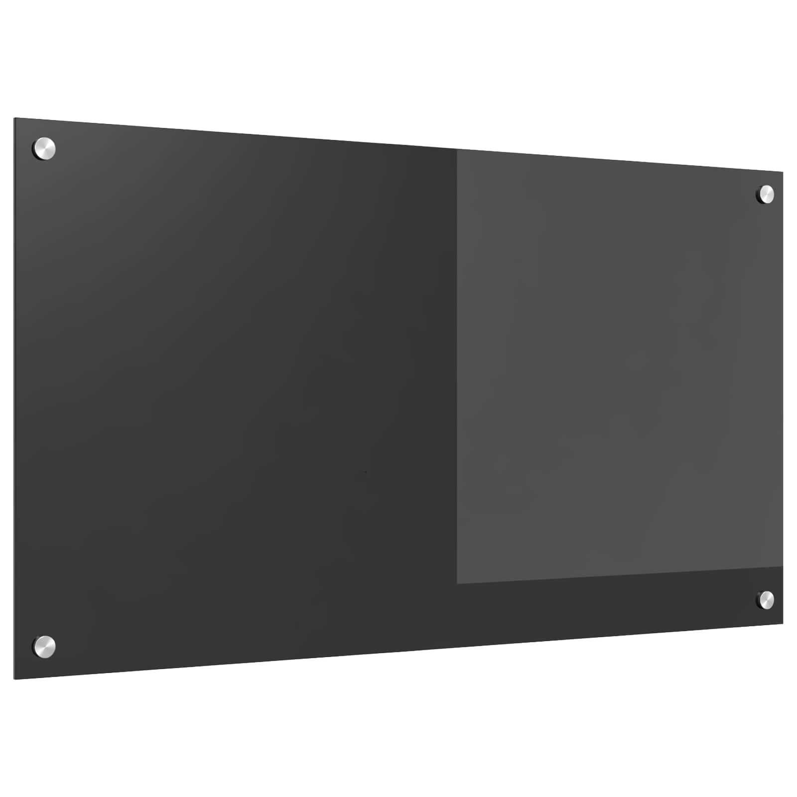 Virtuvės atbraila Tamsiai pilka 90 x 50 cm grūdintas stiklas