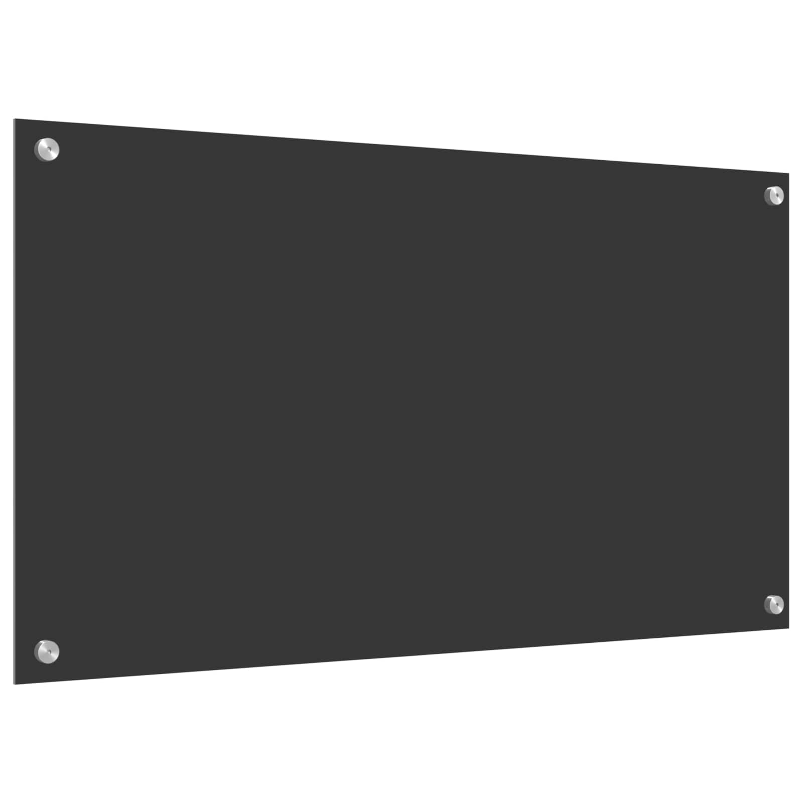 Virtuvės atbraila Tamsiai pilka 90 x 50 cm grūdintas stiklas