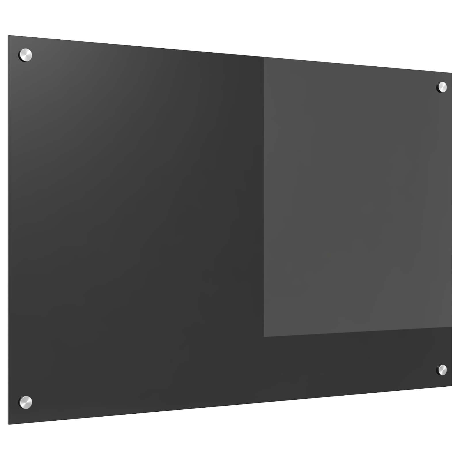 Virtuvės atbraila Tamsiai pilka 90 x 60 cm grūdintas stiklas