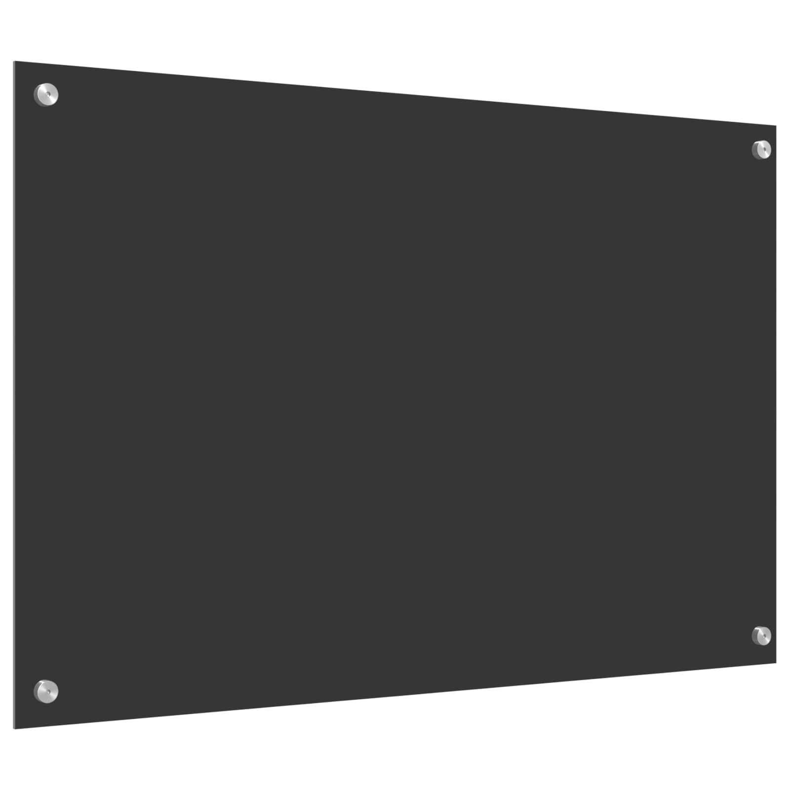 Virtuvės atbraila Tamsiai pilka 90 x 60 cm grūdintas stiklas