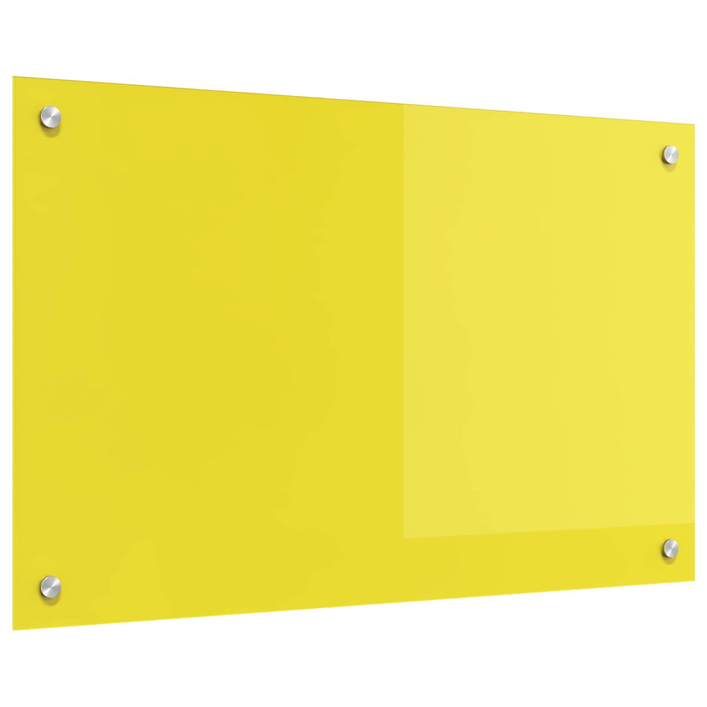 Virtuvės atbraila Geltona 80 x 50 cm grūdintas stiklas