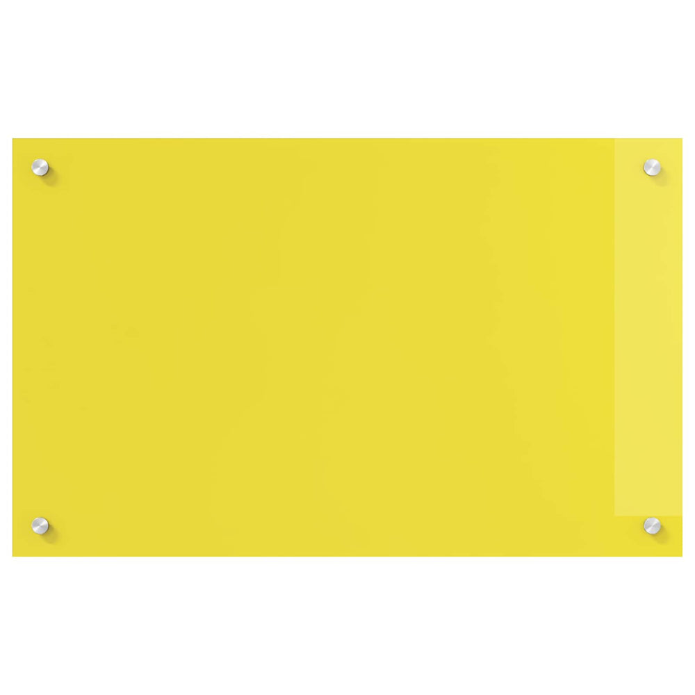 Virtuvės atbraila Geltona 80 x 50 cm grūdintas stiklas