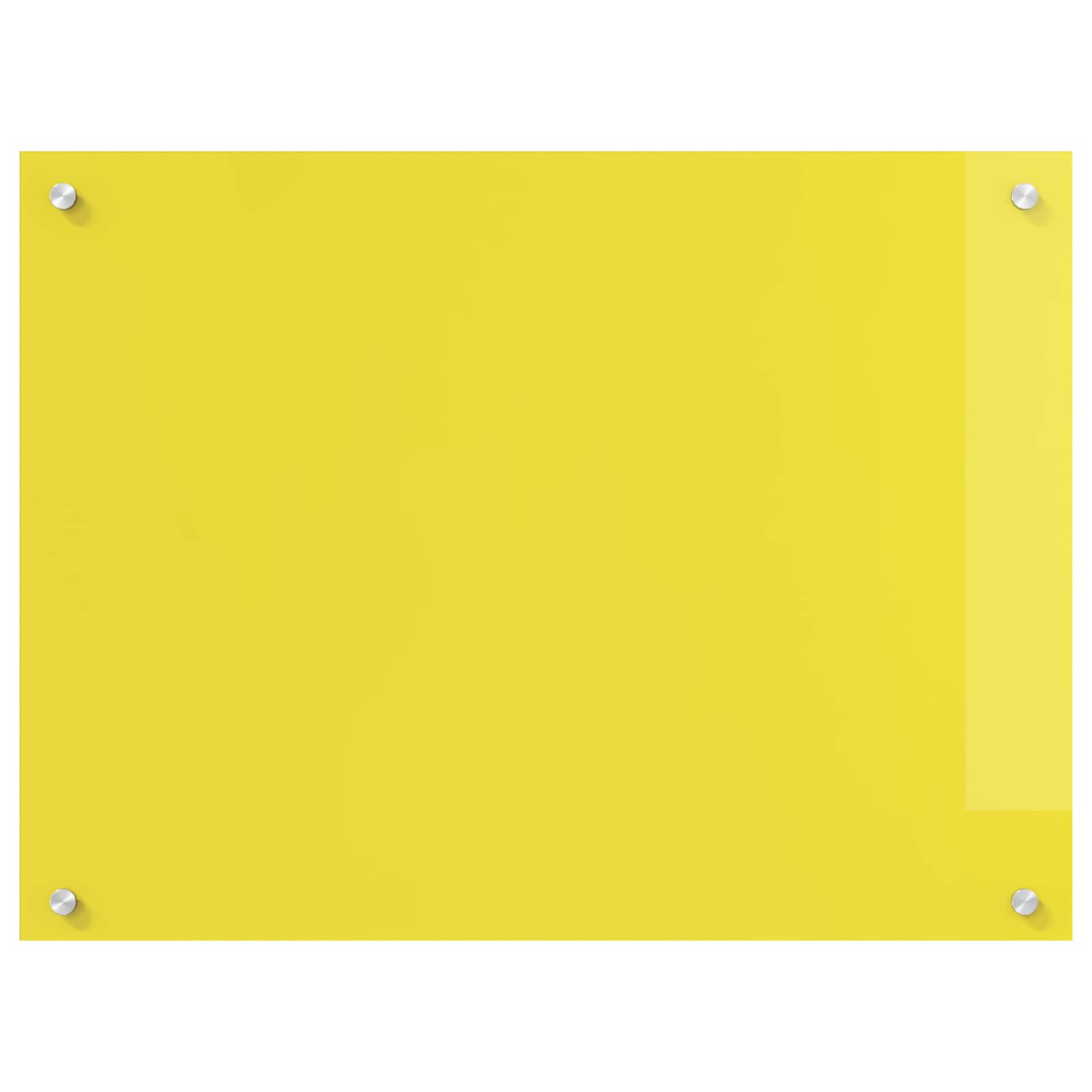 Virtuvės atbraila Geltona 80 x 60 cm grūdintas stiklas
