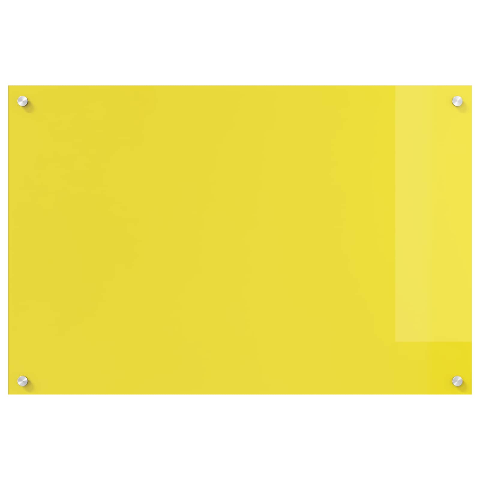 Virtuvės atbraila Geltona 90 x 60 cm grūdintas stiklas