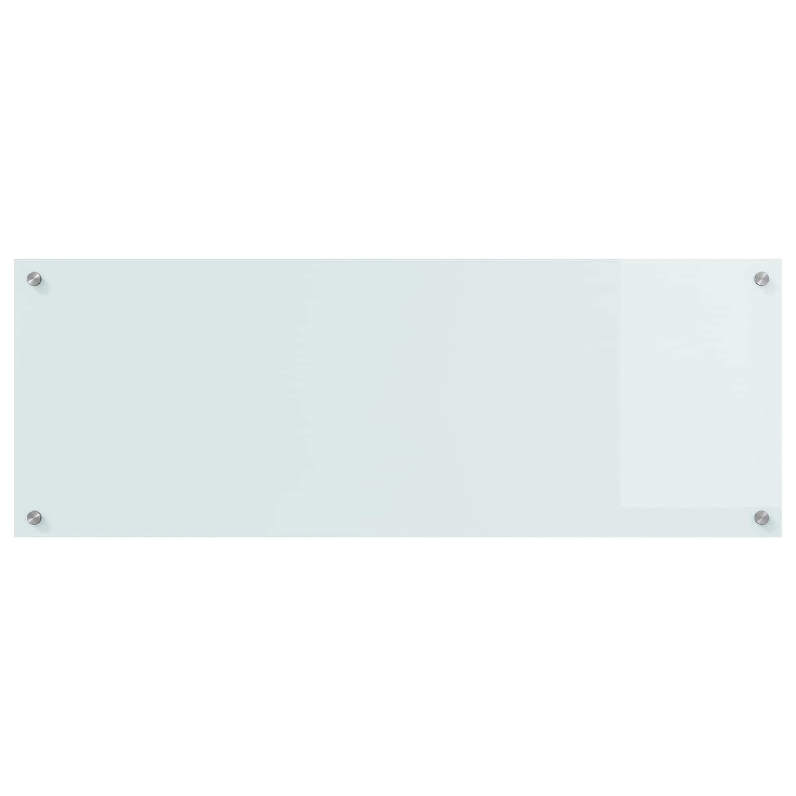 Virtuves aizmugurējā plāksne balta 110 x 40 cm rūdīts stikls