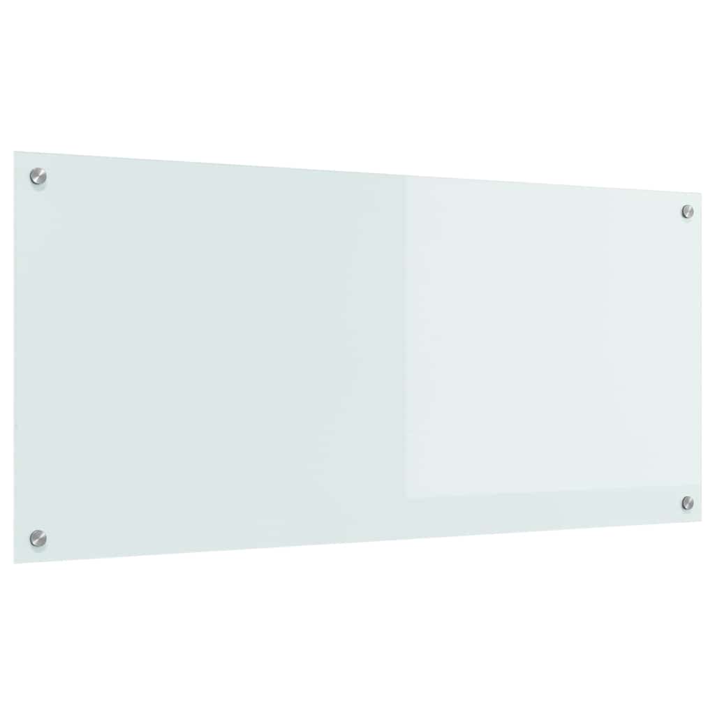 Virtuvės atbraila Balta 110 x 50 cm grūdintas stiklas