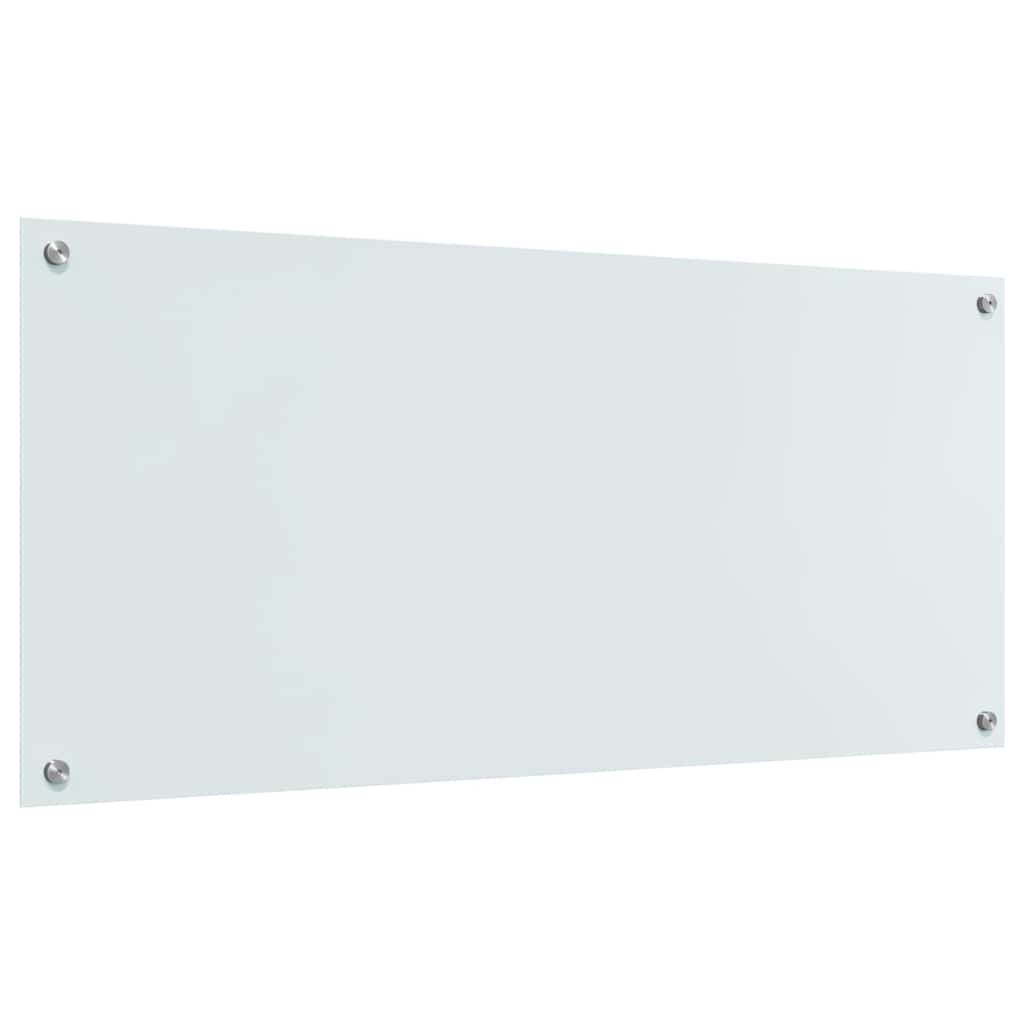 Virtuvės atbraila Balta 110 x 50 cm grūdintas stiklas