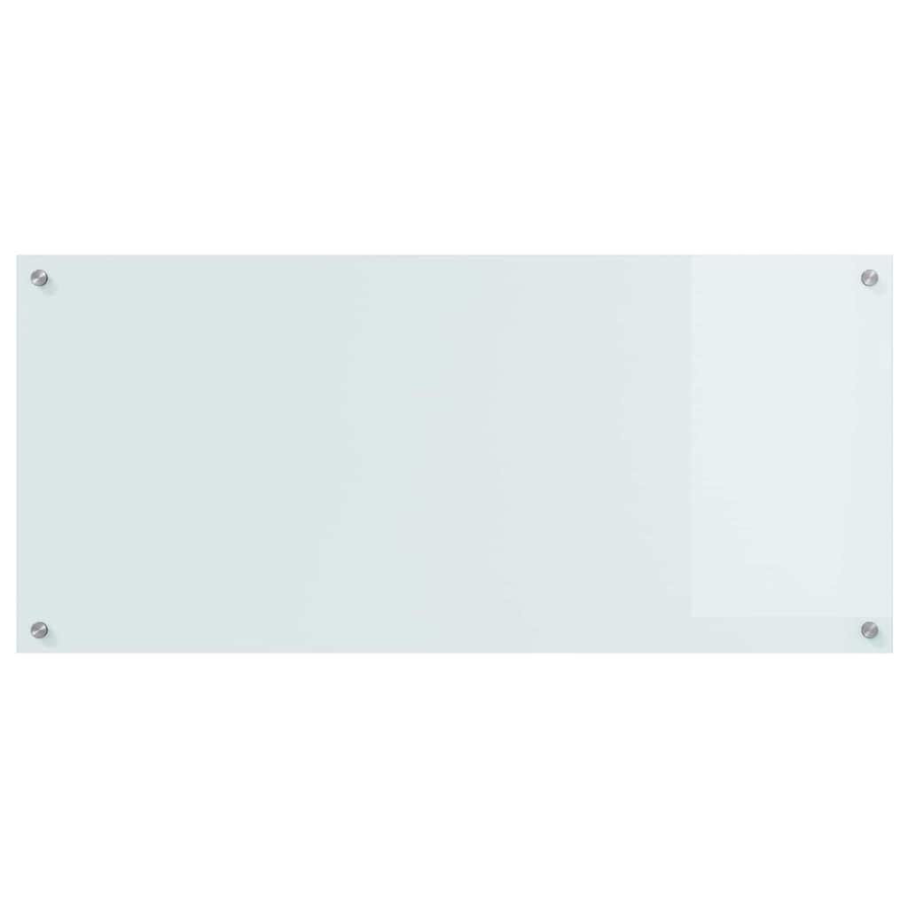 Virtuvės atbraila Balta 110 x 50 cm grūdintas stiklas