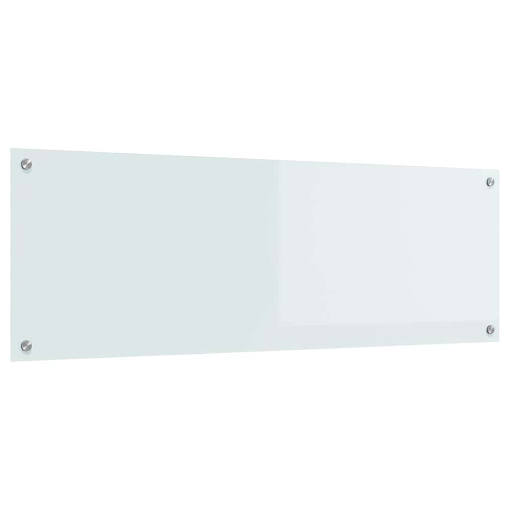 Virtuvės atbraila Balta 120 x 40 cm grūdintas stiklas