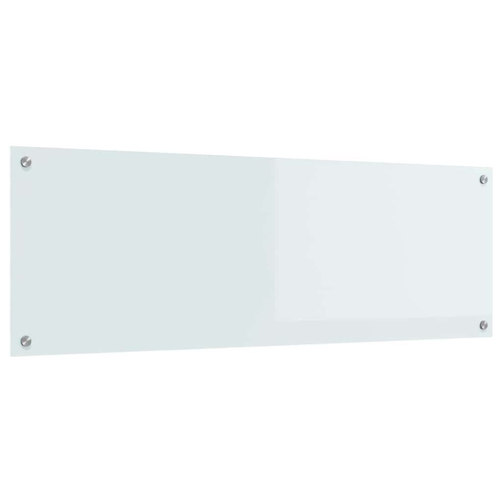 Virtuvės atbraila Balta 120 x 40 cm grūdintas stiklas