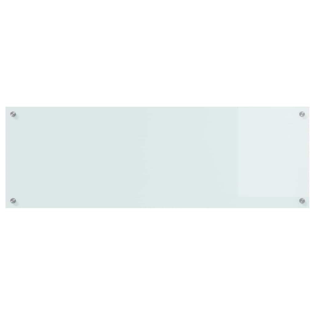 Virtuvės atbraila Balta 120 x 40 cm grūdintas stiklas
