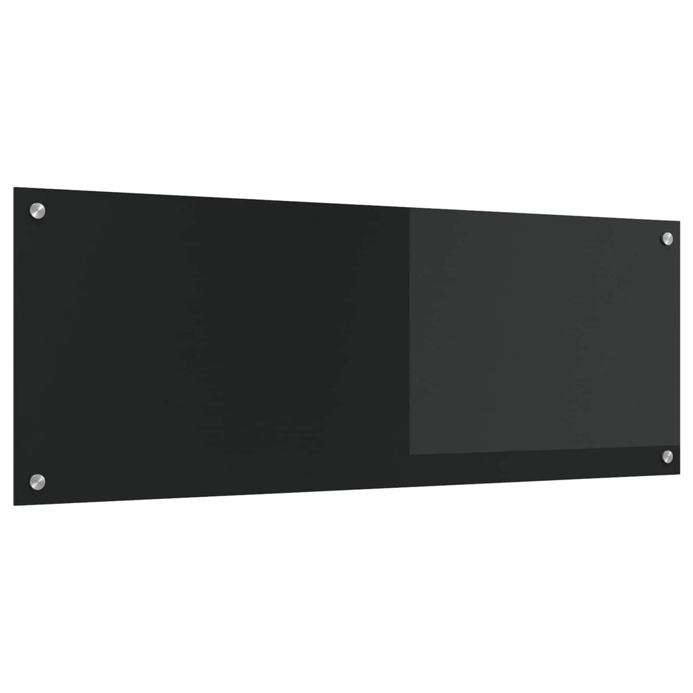Virtuvės atbraila Juoda 110 x 40 cm grūdintas stiklas
