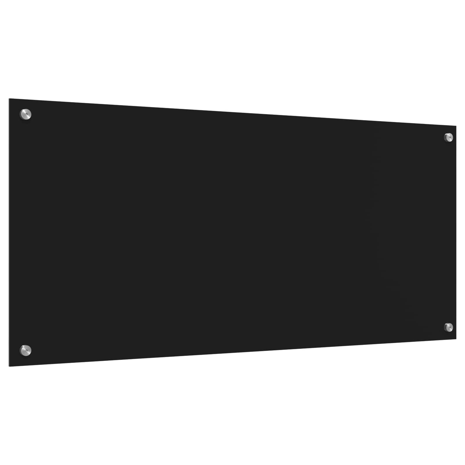 Virtuvės atbraila Juoda 110 x 50 cm grūdintas stiklas