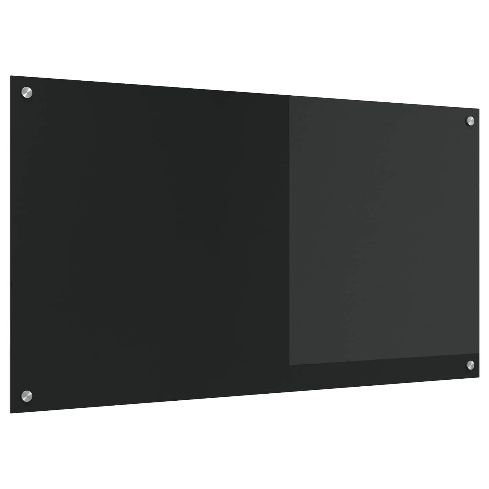 Virtuvės atbraila Juoda 110 x 60 cm grūdintas stiklas