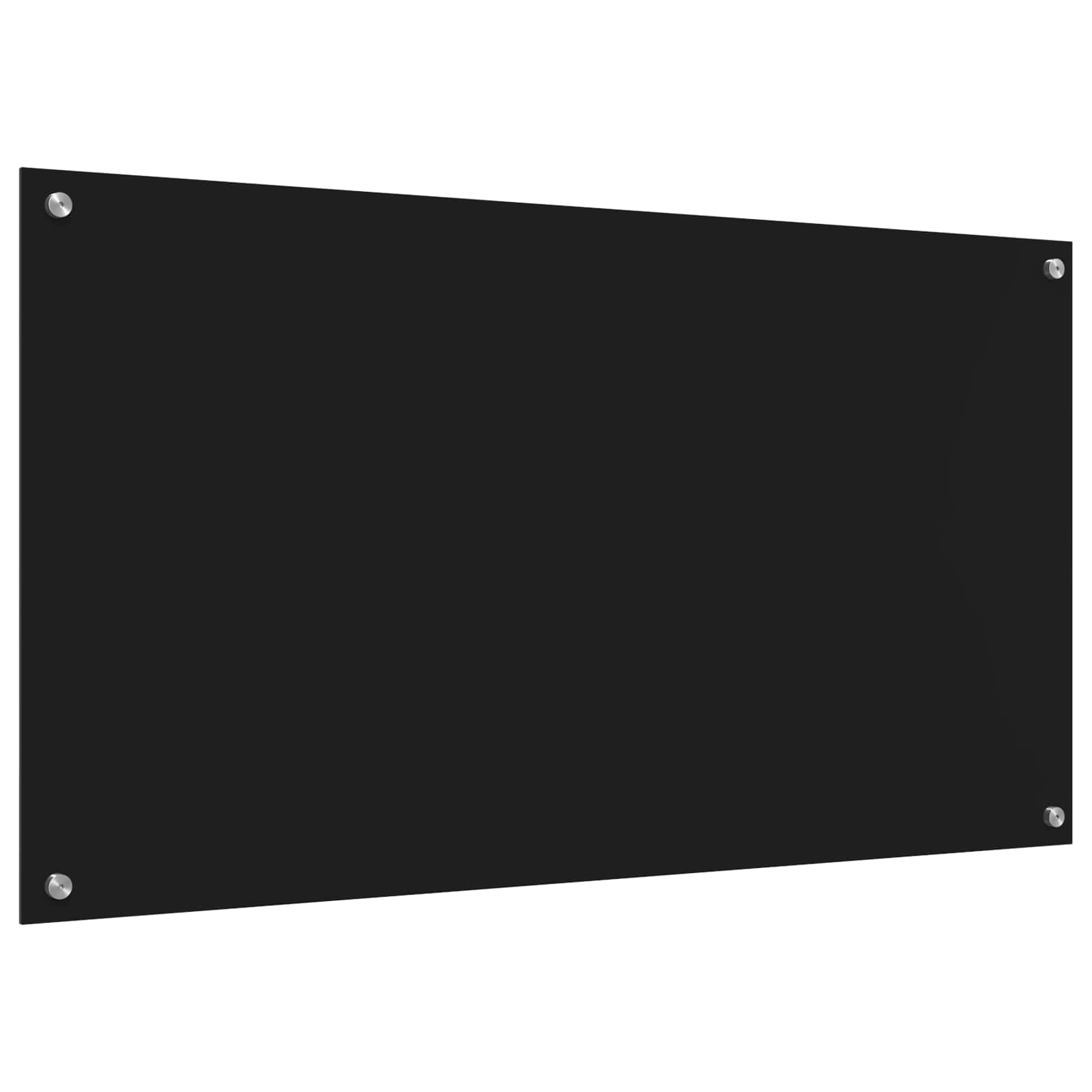 Virtuvės atbraila Juoda 110 x 60 cm grūdintas stiklas