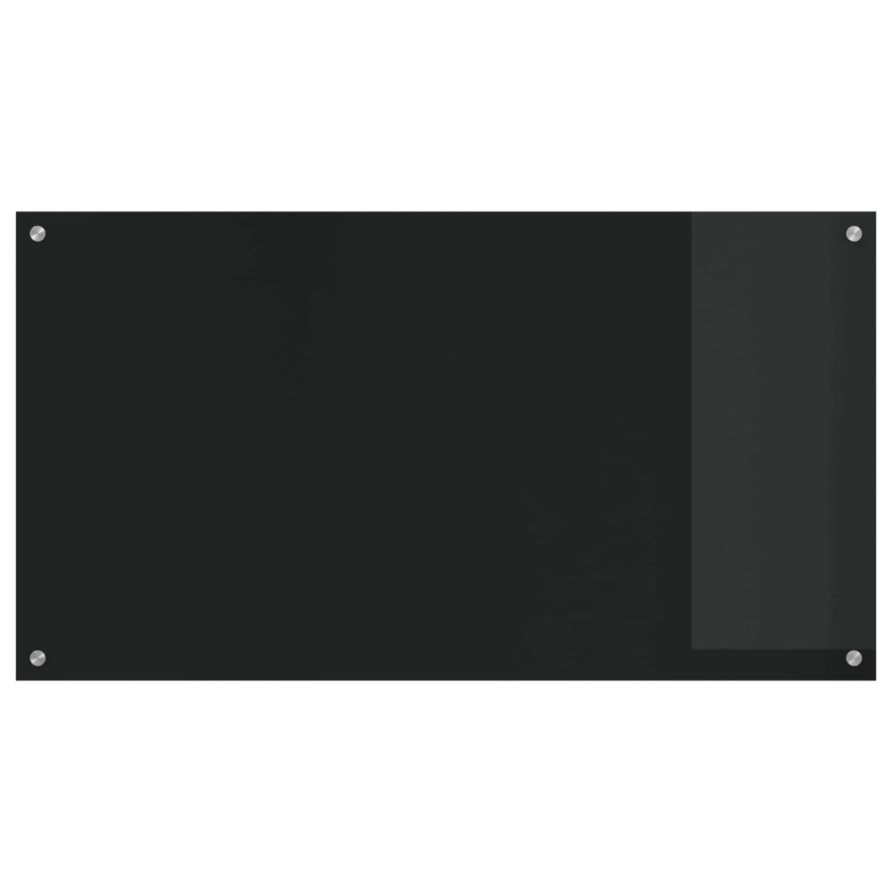 Virtuvės atbraila Juoda 110 x 60 cm grūdintas stiklas