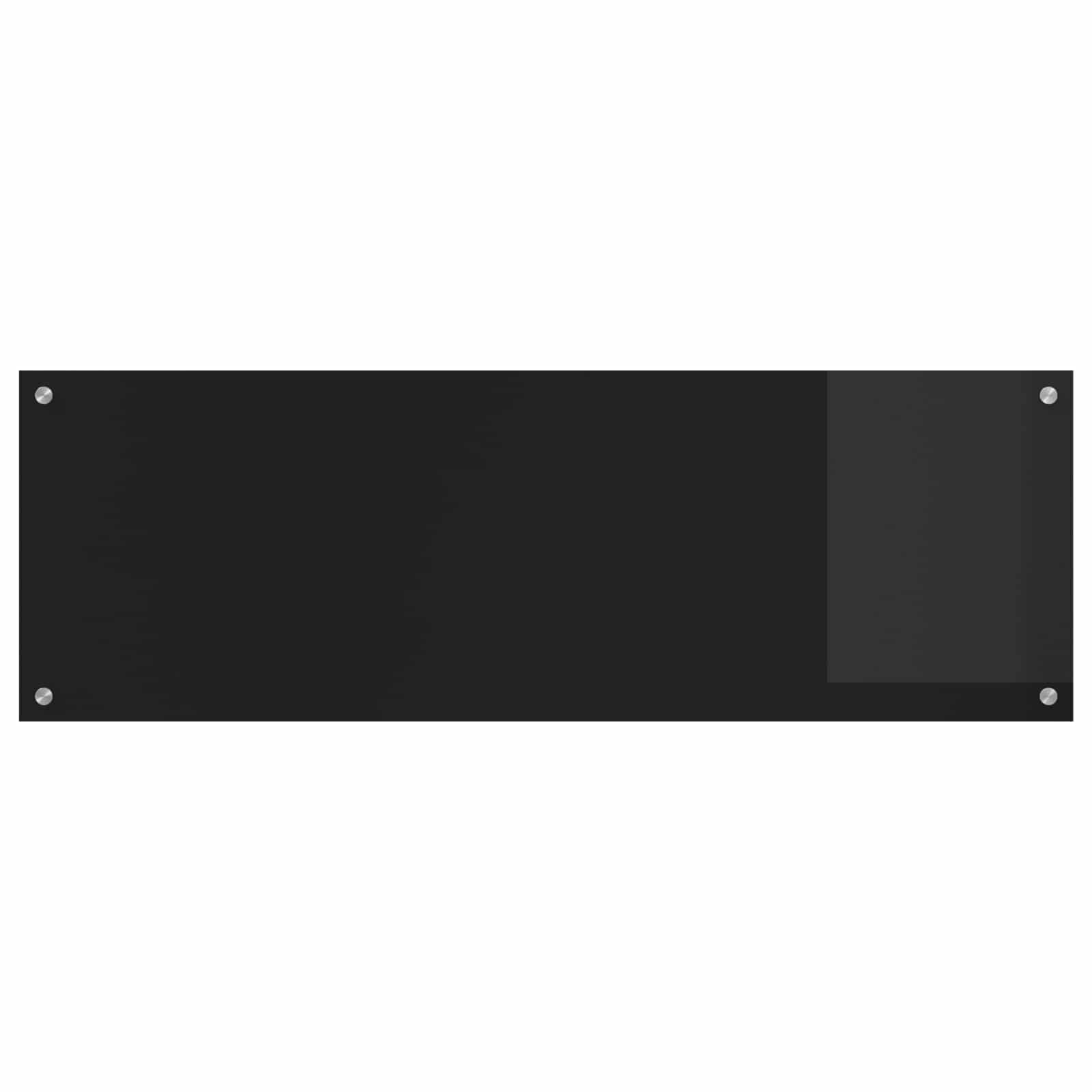 Virtuvės atbraila Juoda 120 x 40 cm grūdintas stiklas