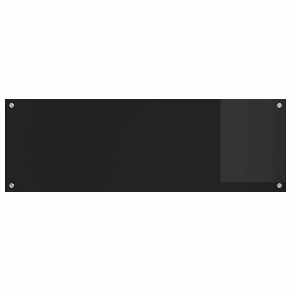 Virtuvės atbraila Juoda 120 x 40 cm grūdintas stiklas