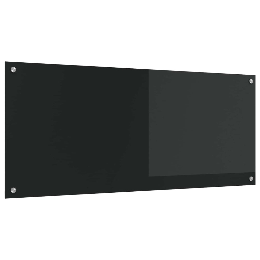 Virtuvės atbraila Juoda 120 x 50 cm grūdintas stiklas