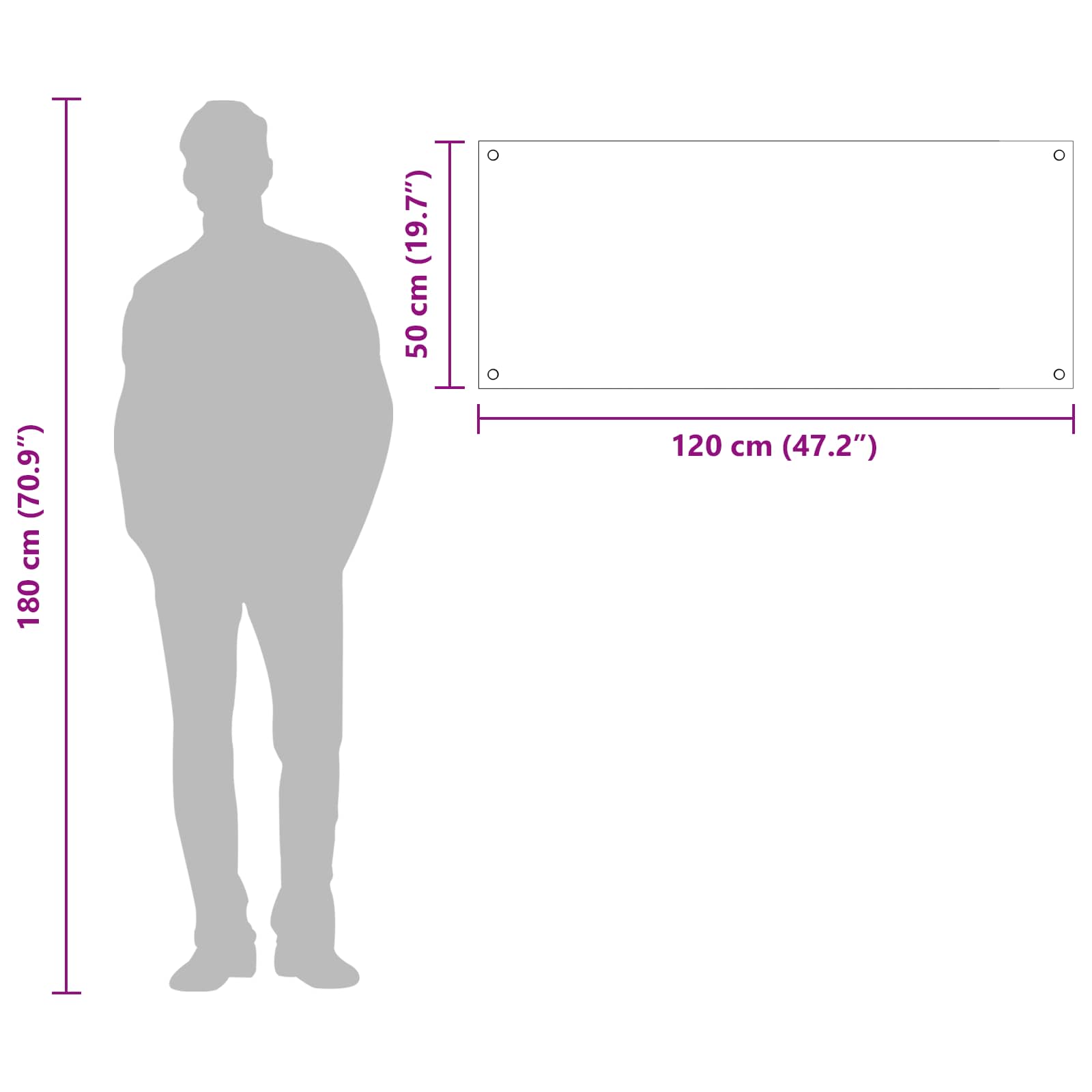 Virtuvės atbraila Juoda 120 x 50 cm grūdintas stiklas