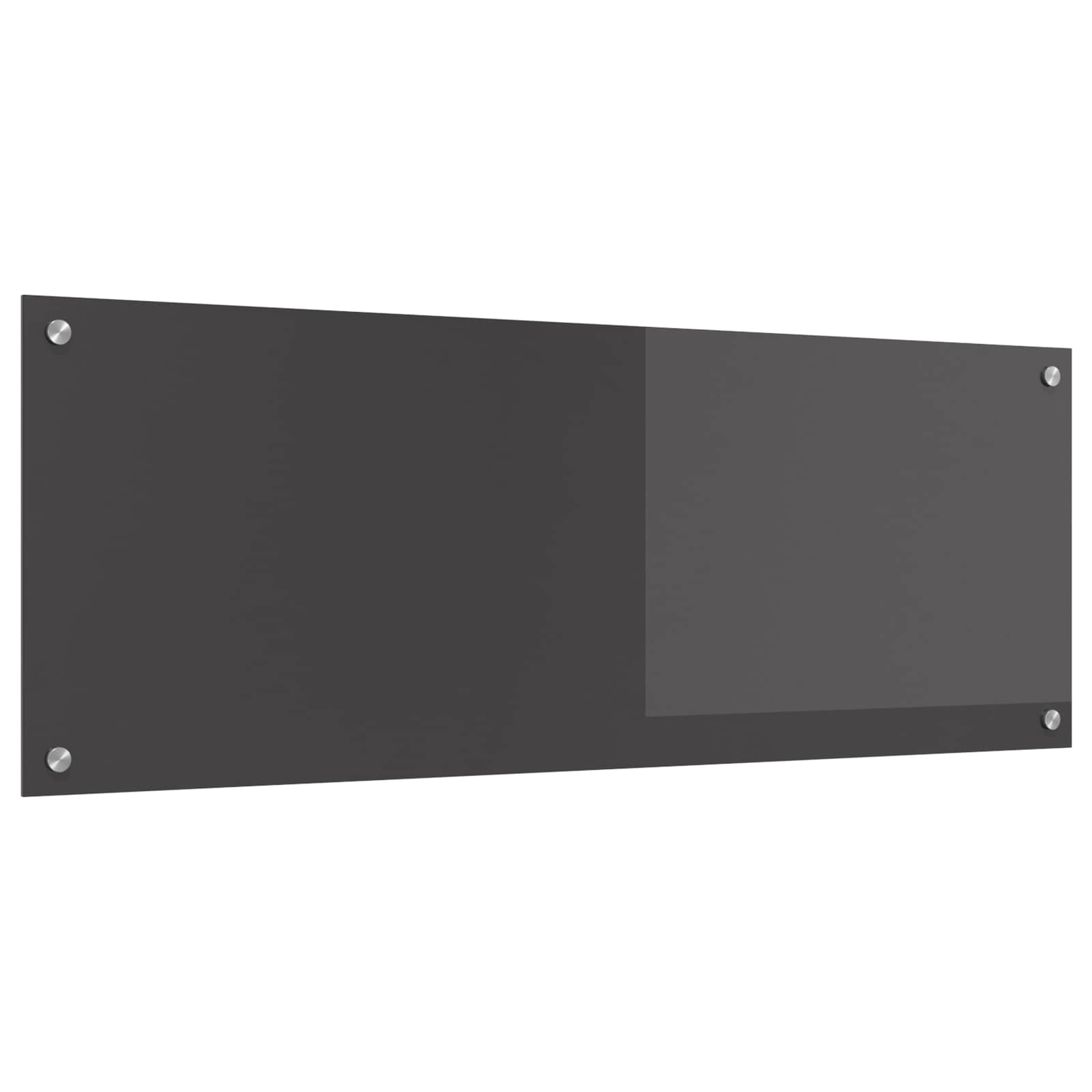 Virtuvės atbraila Tamsiai pilka 110 x 40 cm grūdintas stiklas
