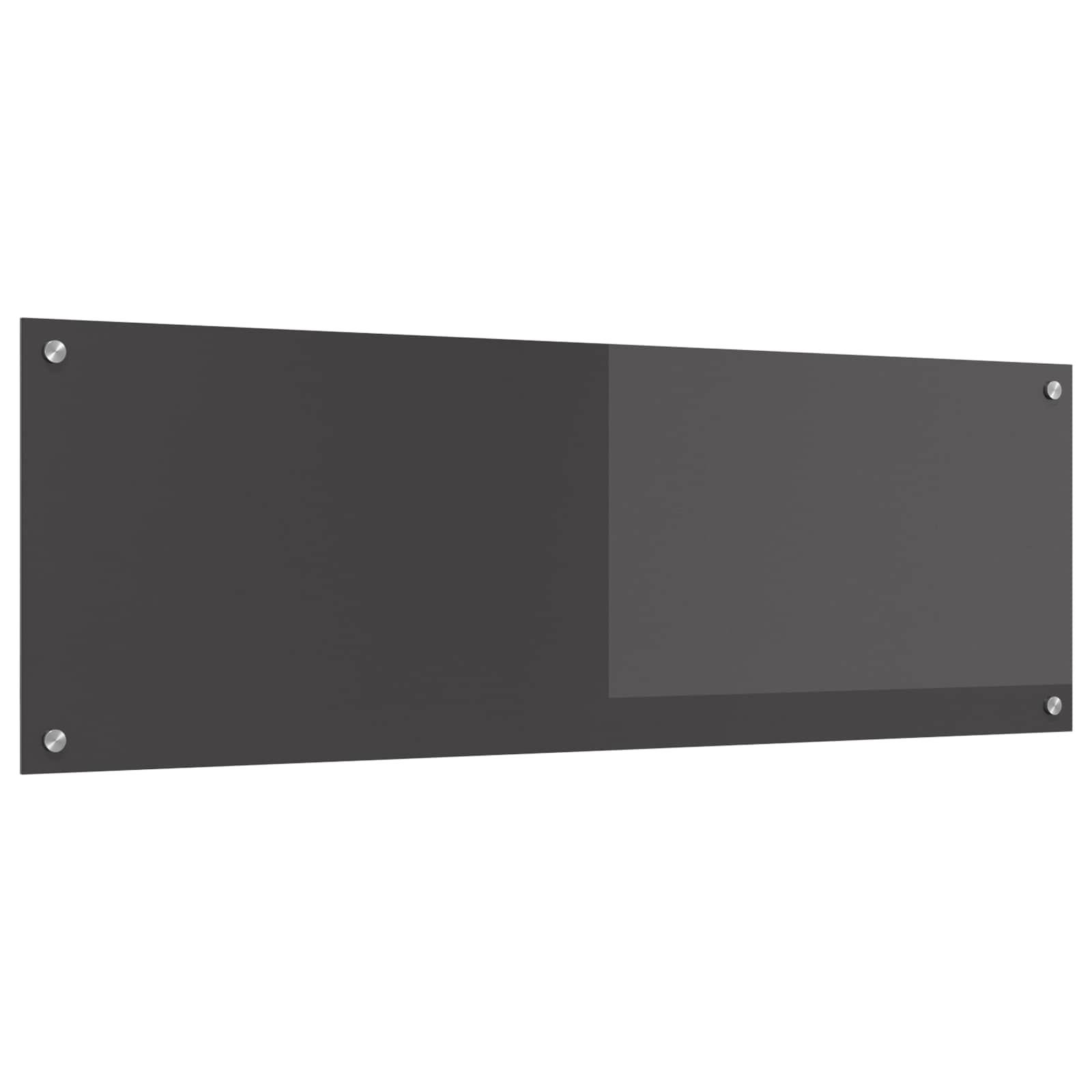 Virtuvės atbraila Tamsiai pilka 120 x 40 cm grūdintas stiklas