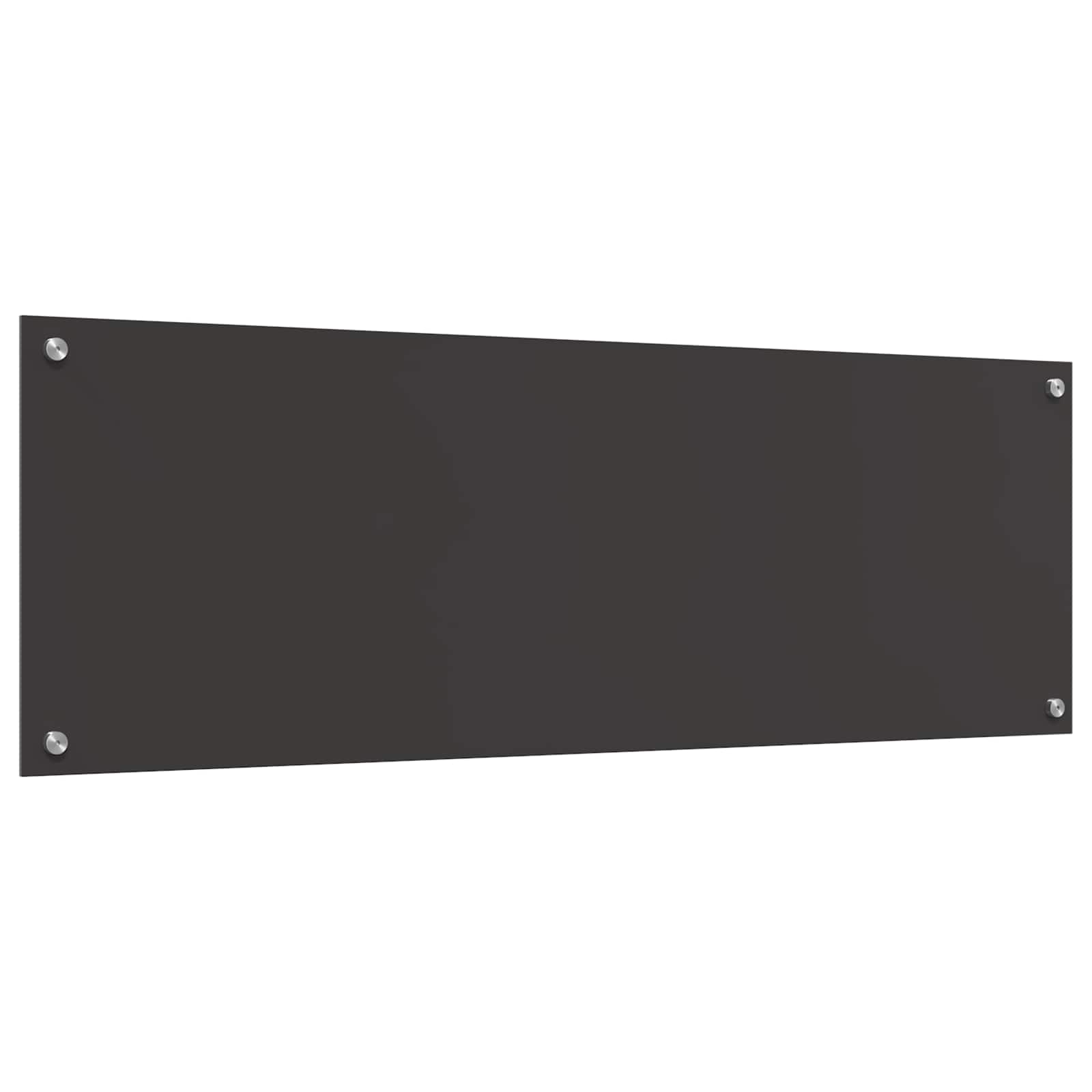 Virtuvės atbraila Tamsiai pilka 120 x 40 cm grūdintas stiklas