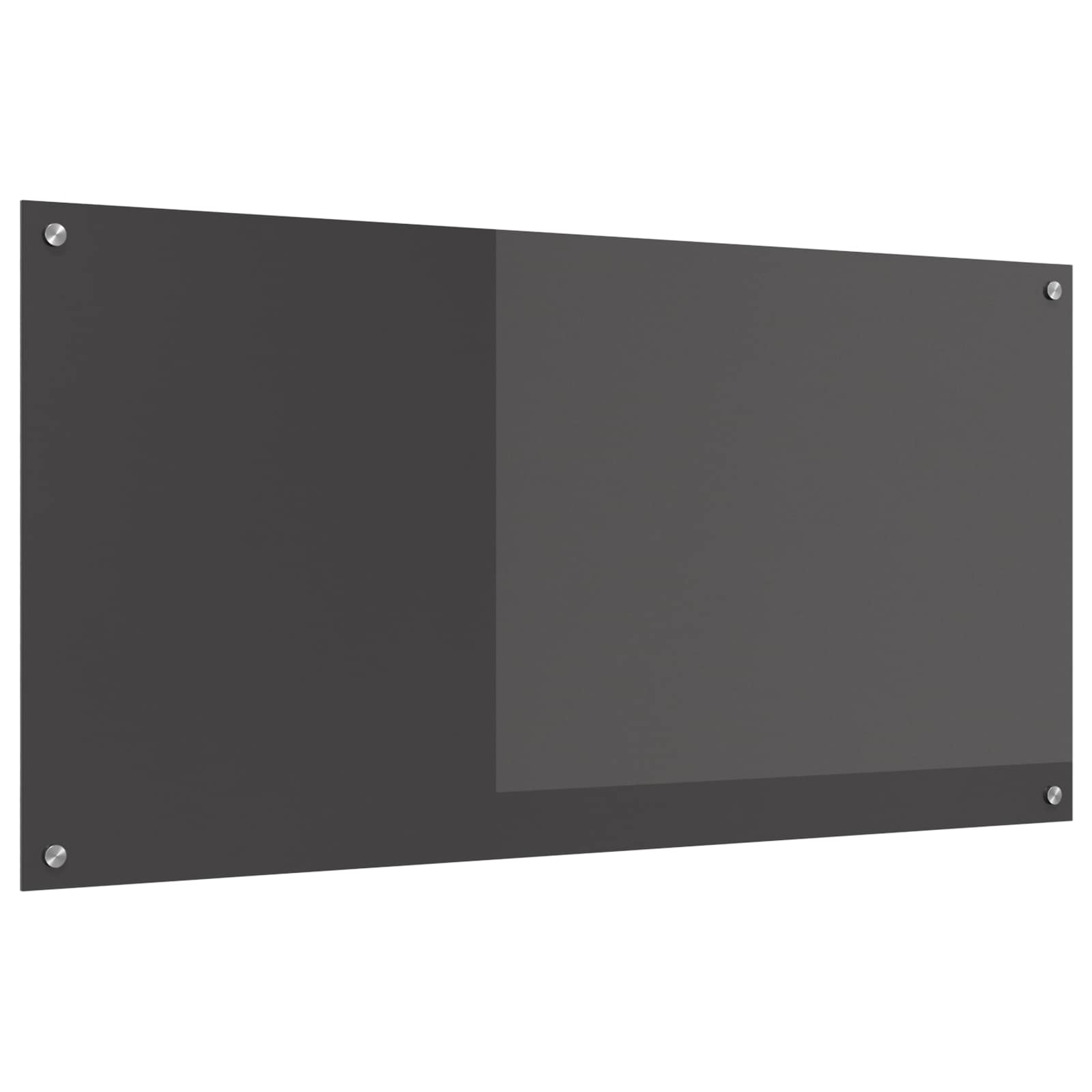 Virtuvės atbraila Tamsiai pilka 120 x 60 cm grūdintas stiklas
