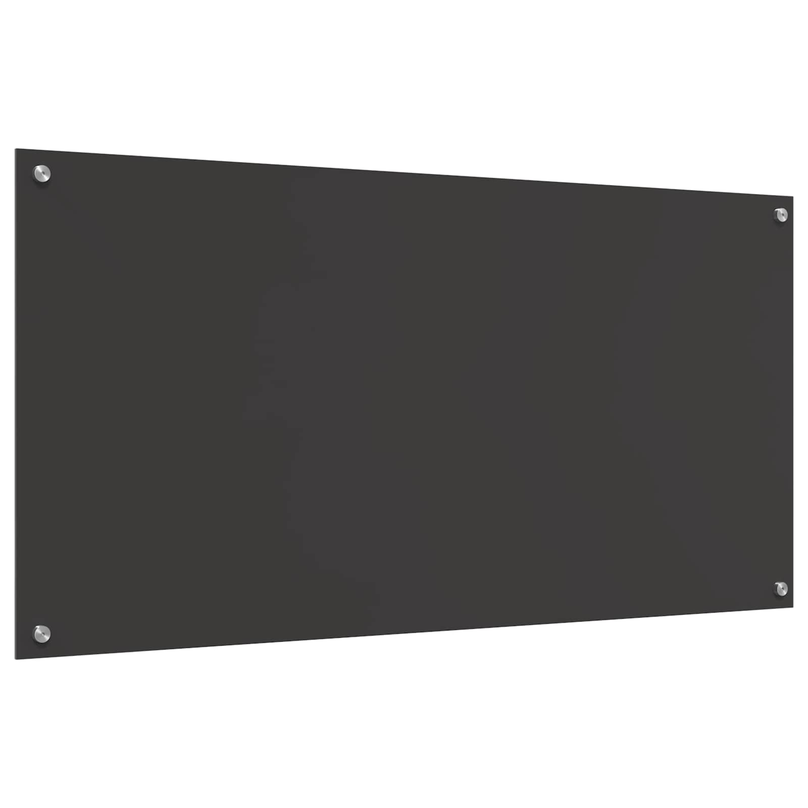 Virtuvės atbraila Tamsiai pilka 120 x 60 cm grūdintas stiklas