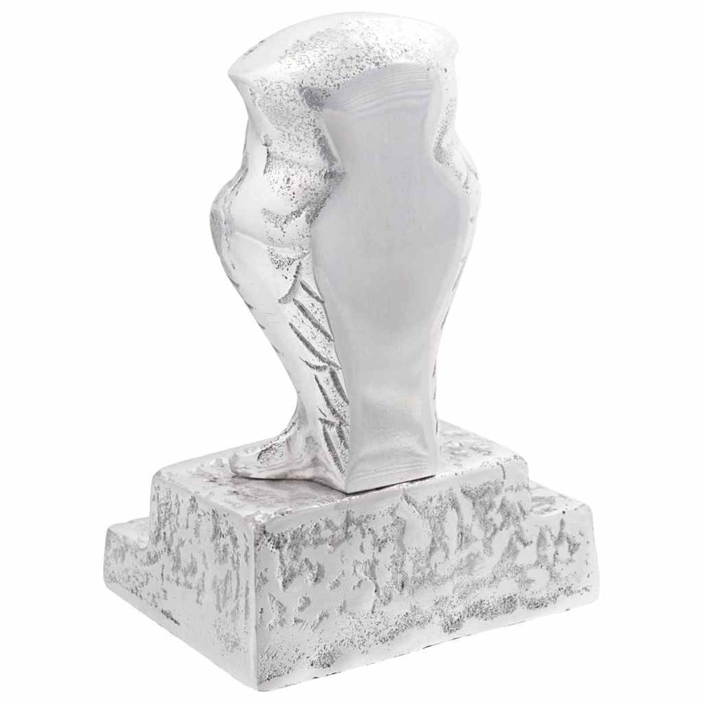 Knygų atramos 2 vnt. Sidabrinė 12x9x19 cm Aliuminio Pelėda