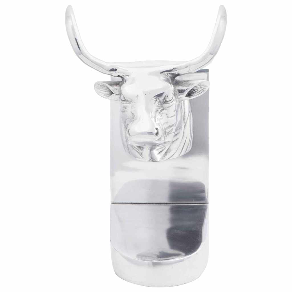 Grāmatu balsti 2 gab. Sudraba 17x15x27 cm Alumīnijs Bull