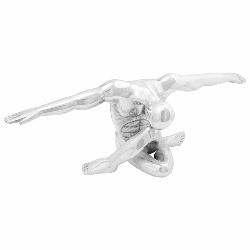 Skulptūra Sudrabs 63 x 20 x 22 cm Alumīnijs