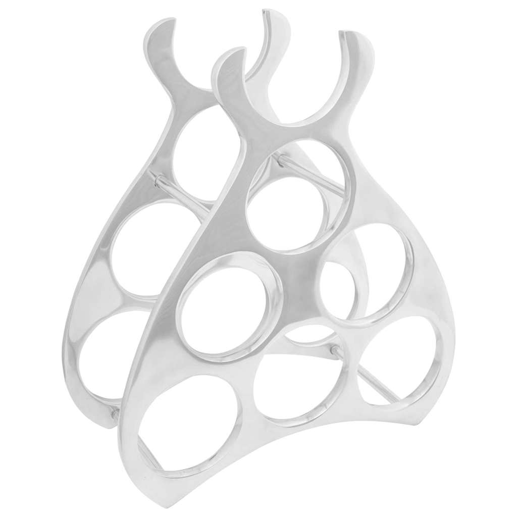 Vyno stovas Sidabro 38 x 33 x 13 cm Aliuminis