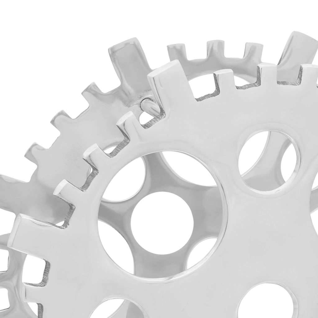 Sidabrinis Vyno Laikiklis 15.4x5.5x15.4 colių Aliuminis