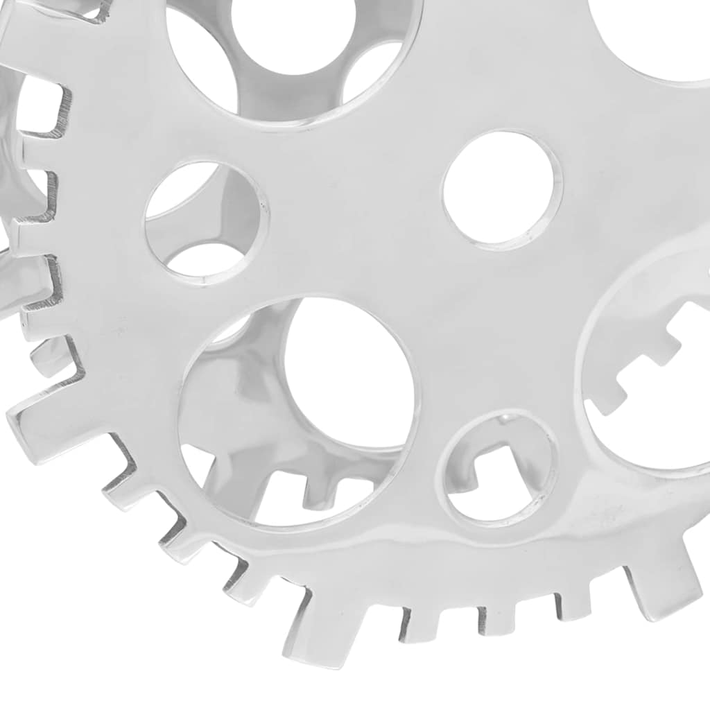 Sidabrinis Vyno Laikiklis 15.4x5.5x15.4 colių Aliuminis