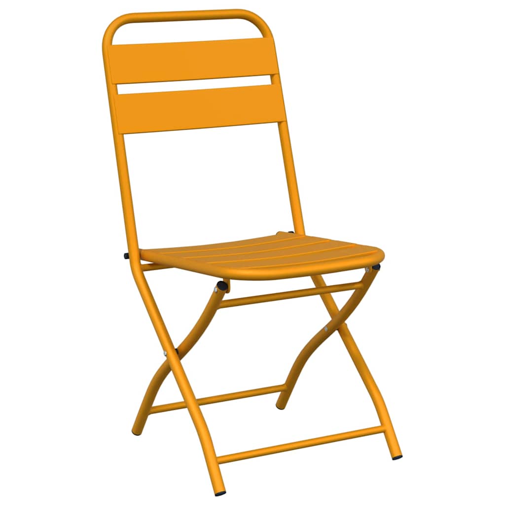 Sodo sulankstoma kėdė 2 pcs Garstyčių 55 x 56.5 x 91cm Plienas