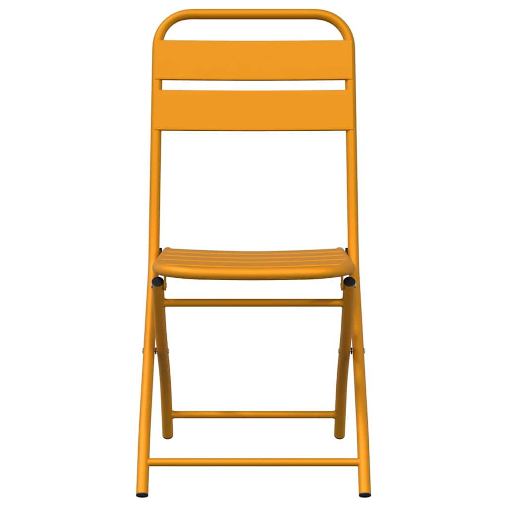 Sodo sulankstoma kėdė 2 pcs Garstyčių 55 x 56.5 x 91cm Plienas