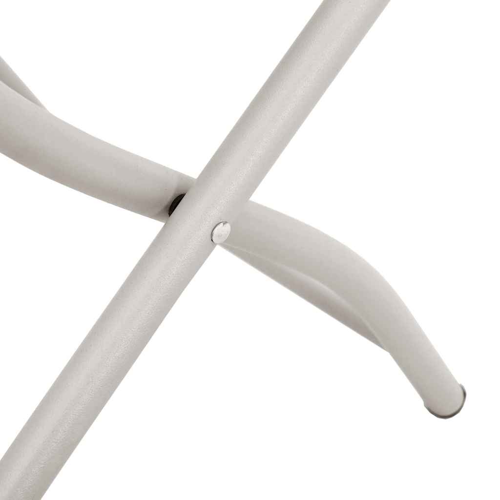 Sodo sulankstoma kėdė 2 pcs Smėlio 55 x 56.5 x 91cm Plienas