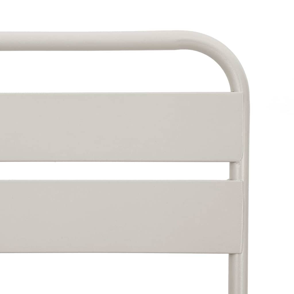 Sodo sulankstoma kėdė 2 pcs Smėlio 55 x 56.5 x 91cm Plienas