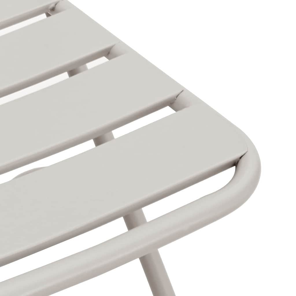 Sodo sulankstoma kėdė 2 pcs Smėlio 55 x 56.5 x 91cm Plienas