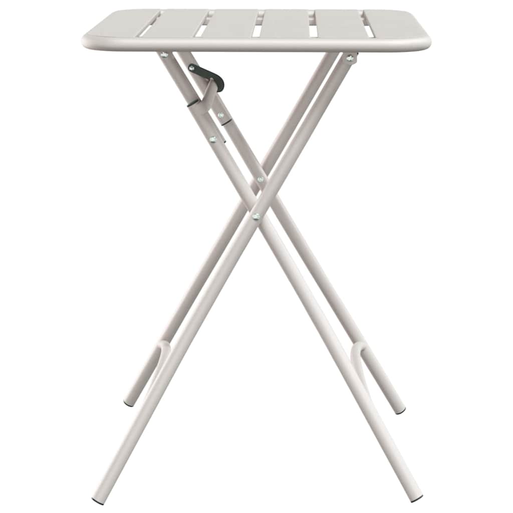 Sodo stalas Smėlio 55 x 55 x 73 cm Miltelinis plienas