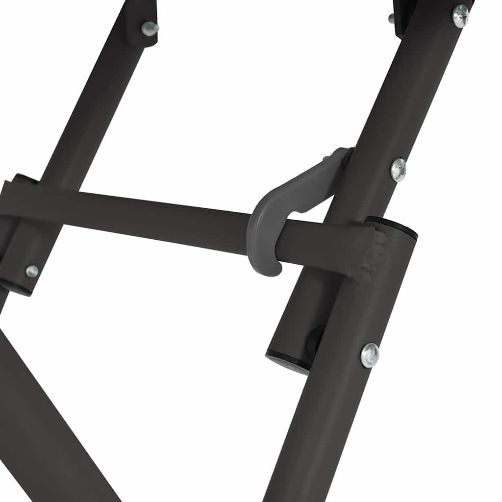 Sodo stalas Antracitas 55 x 55 x 73 cm Miltelinis plienas