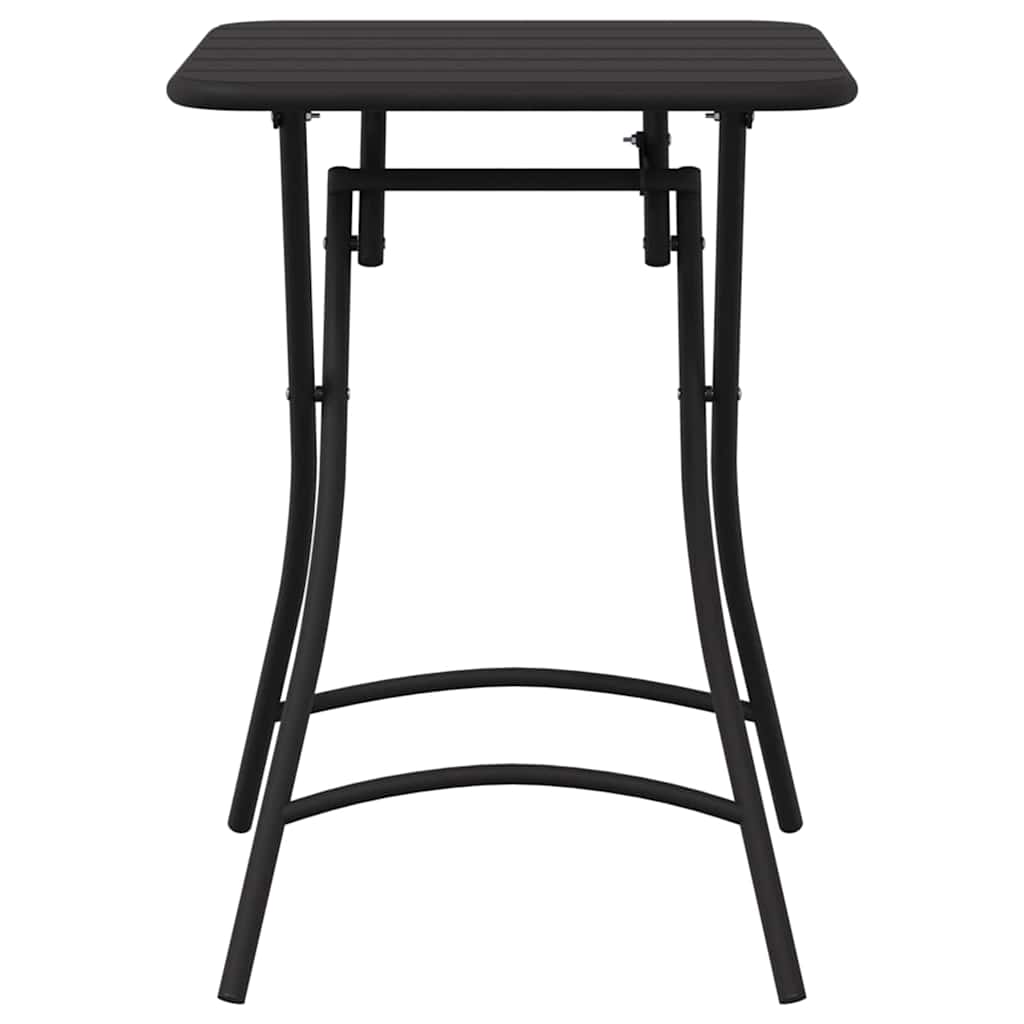 Sodo stalas Antracitas 55 x 55 x 73 cm Miltelinis plienas